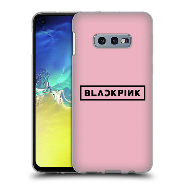 Blackpink The Album Black Logo Soft Gel Case for Samsung Galaxy S10e