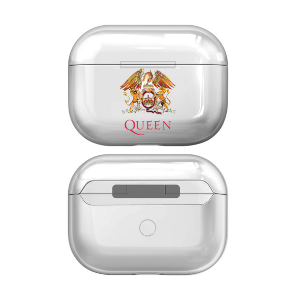 Queen Iconic Crest Clear Hard Crystal Cover for Apple AirPods Pro Charging Case