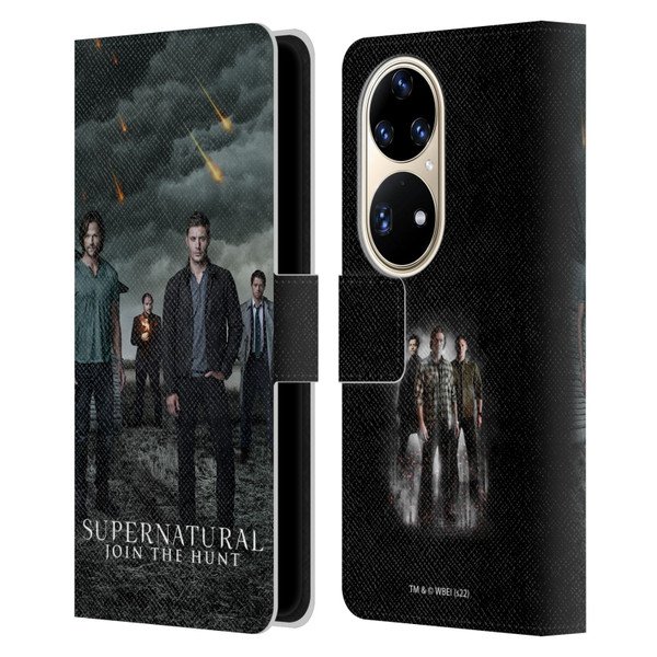 Supernatural Key Art Season 12 Group Leather Book Wallet Case Cover For Huawei P50 Pro
