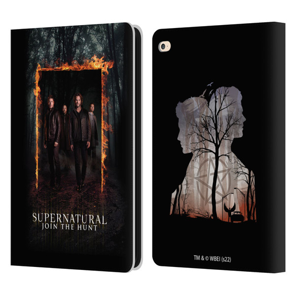Supernatural Key Art Sam, Dean, Castiel & Crowley Leather Book Wallet Case Cover For Apple iPad Air 2 (2014)