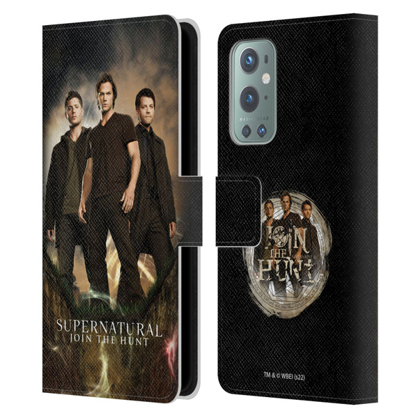 Supernatural Key Art Sam, Dean & Castiel 2 Leather Book Wallet Case Cover For OnePlus 9