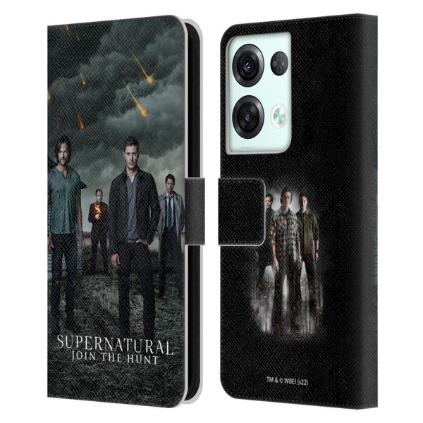 Supernatural Key Art Season 12 Group Leather Book Wallet Case Cover For OPPO Reno8 Pro