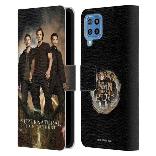 Supernatural Key Art Sam, Dean & Castiel 2 Leather Book Wallet Case Cover For Samsung Galaxy F22 (2021)