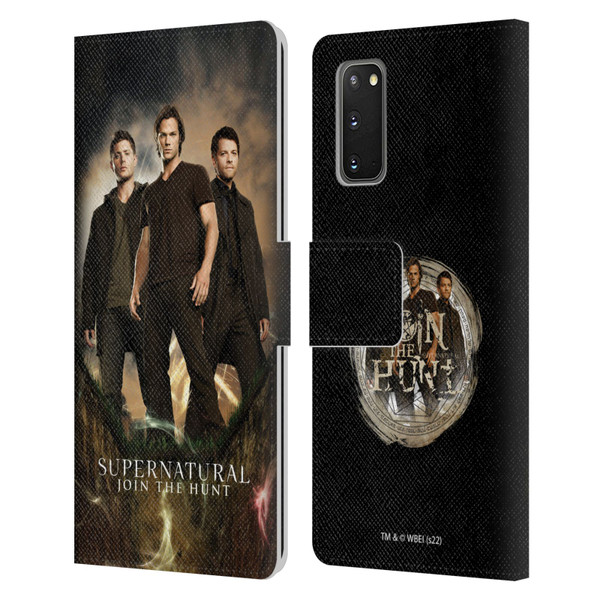Supernatural Key Art Sam, Dean & Castiel 2 Leather Book Wallet Case Cover For Samsung Galaxy S20 / S20 5G