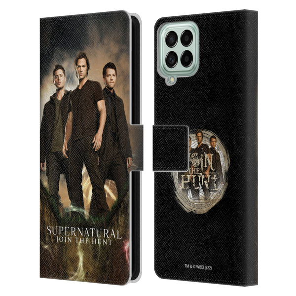 Supernatural Key Art Sam, Dean & Castiel 2 Leather Book Wallet Case Cover For Samsung Galaxy M53 (2022)