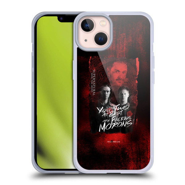 Supernatural Graphic Castiel Soft Gel Case for Apple iPhone 13