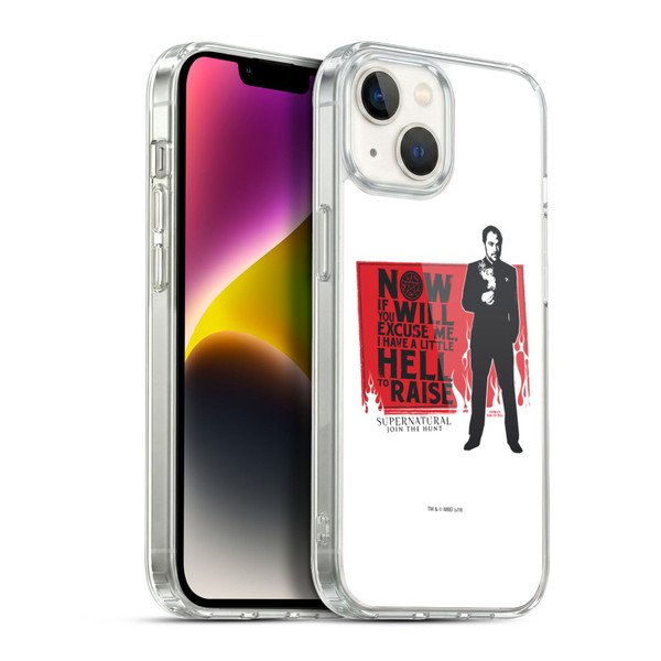 Supernatural Graphic Sam, Dean & Castiel Soft Gel Case for Apple iPhone 14