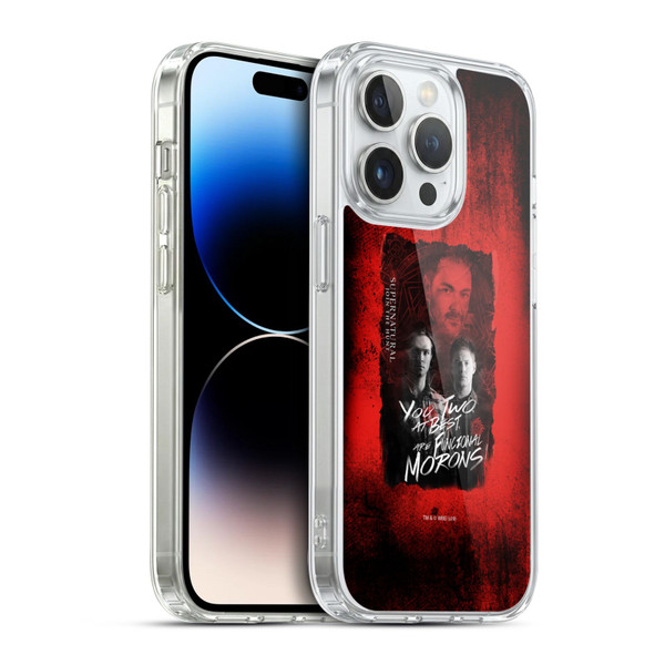Supernatural Graphic Castiel Soft Gel Case for Apple iPhone 14 Pro & MagSafe
