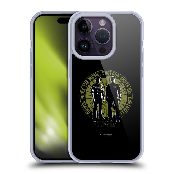 Supernatural Graphic Sam & Dean Soft Gel Case for Apple iPhone 14 Pro