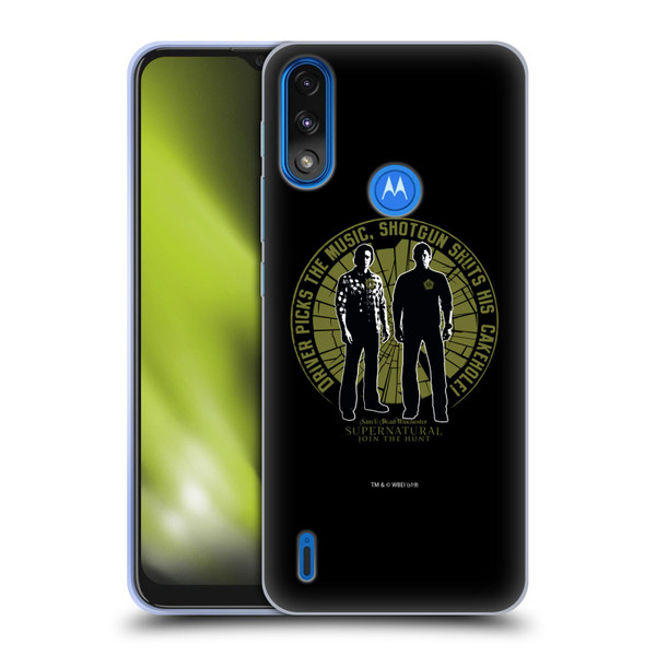 Supernatural Graphic Sam & Dean Soft Gel Case for Motorola Moto E7 Power / Moto E7i Power