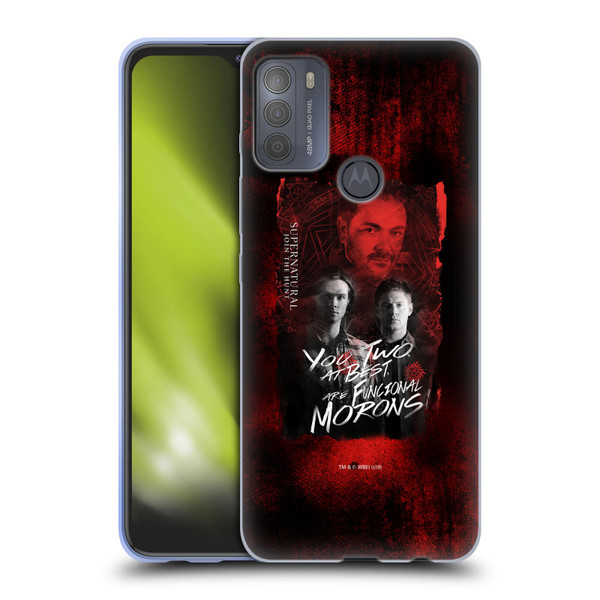 Supernatural Graphic Castiel Soft Gel Case for Motorola Moto G50