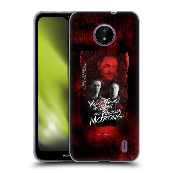 Supernatural Graphic Castiel Soft Gel Case for Nokia C10 / C20