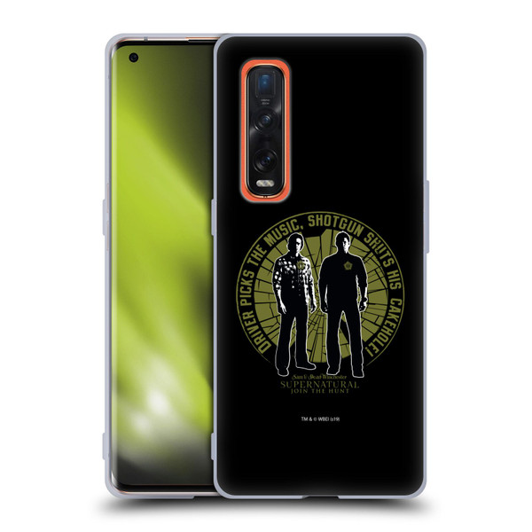 Supernatural Graphic Sam & Dean Soft Gel Case for OPPO Find X2 Pro 5G