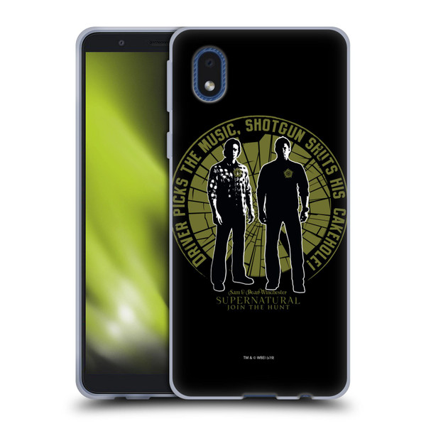 Supernatural Graphic Sam & Dean Soft Gel Case for Samsung Galaxy A01 Core (2020)