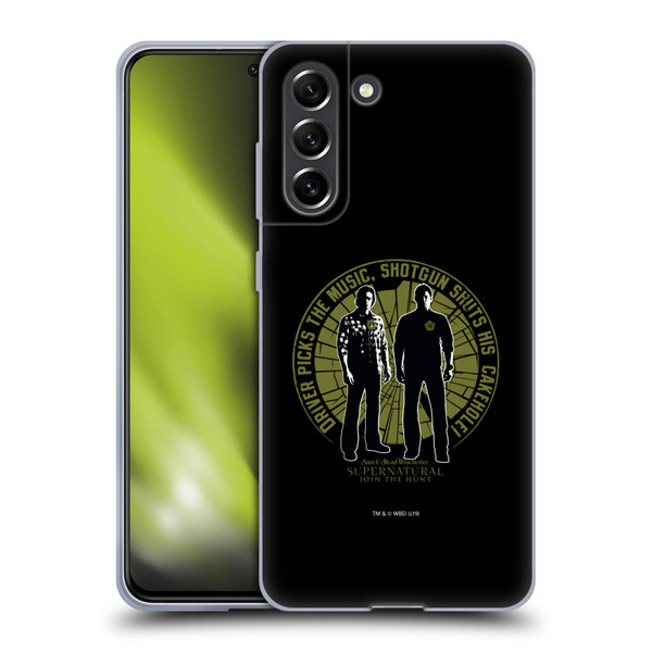 Supernatural Graphic Sam & Dean Soft Gel Case for Samsung Galaxy S21 FE 5G