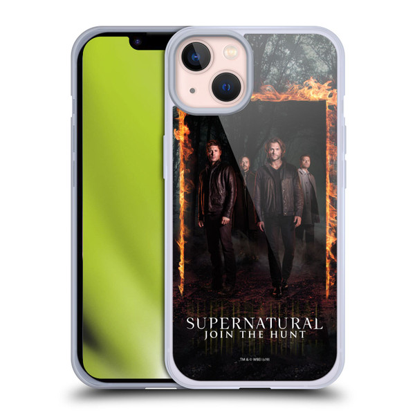 Supernatural Key Art Sam, Dean, Castiel & Crowley Soft Gel Case for Apple iPhone 13