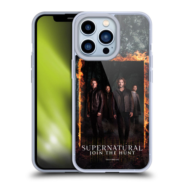 Supernatural Key Art Sam, Dean, Castiel & Crowley Soft Gel Case for Apple iPhone 13 Pro & MagSafe