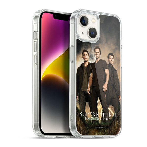 Supernatural Key Art Sam, Dean & Castiel 2 Soft Gel Case for Apple iPhone 14 Plus & MagSafe