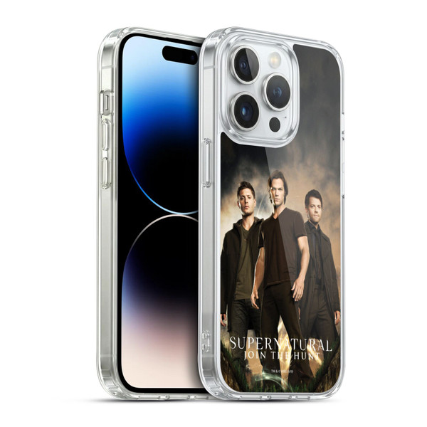 Supernatural Key Art Sam, Dean & Castiel 2 Soft Gel Case for Apple iPhone 14 Pro & MagSafe