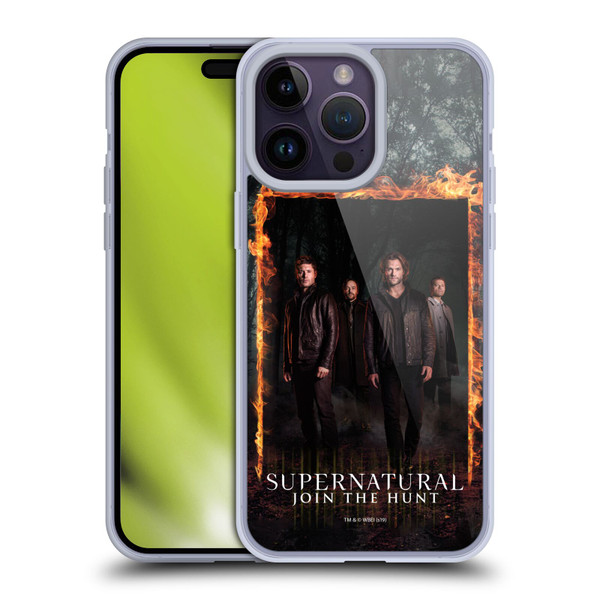 Supernatural Key Art Sam, Dean, Castiel & Crowley Soft Gel Case for Apple iPhone 14 Pro Max & MagSafe