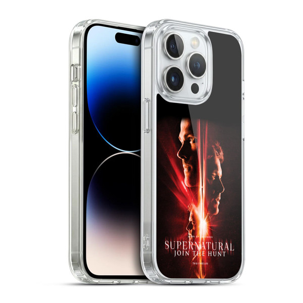 Supernatural Key Art Sam, Dean & Castiel Soft Gel Case for Apple iPhone 14 Pro & MagSafe