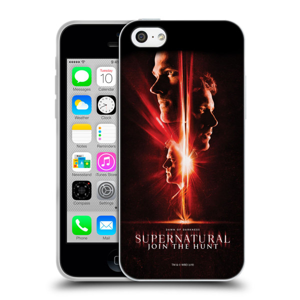 Supernatural Key Art Sam, Dean & Castiel Soft Gel Case for Apple iPhone 5c