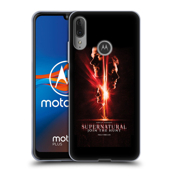 Supernatural Key Art Sam, Dean & Castiel Soft Gel Case for Motorola Moto E6 Plus