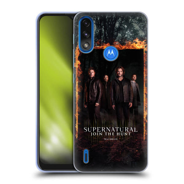 Supernatural Key Art Sam, Dean, Castiel & Crowley Soft Gel Case for Motorola Moto E7 Power / Moto E7i Power