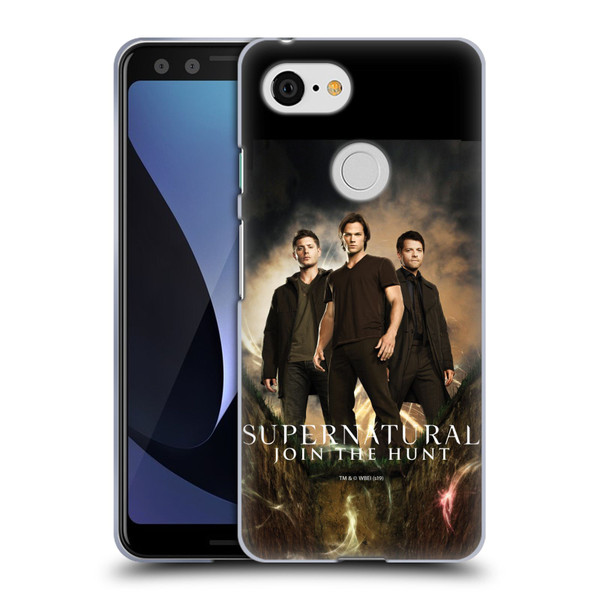 Supernatural Key Art Sam, Dean & Castiel 2 Soft Gel Case for Google Pixel 3