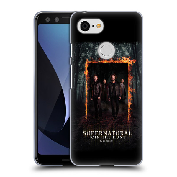 Supernatural Key Art Sam, Dean, Castiel & Crowley Soft Gel Case for Google Pixel 3