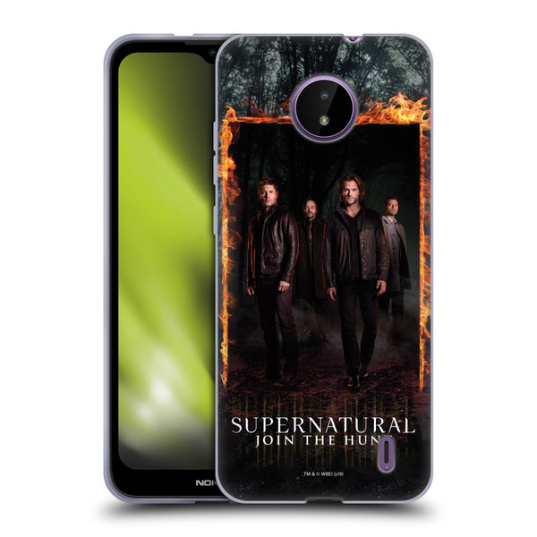 Supernatural Key Art Sam, Dean, Castiel & Crowley Soft Gel Case for Nokia C10 / C20