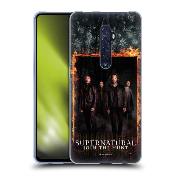 Supernatural Key Art Sam, Dean, Castiel & Crowley Soft Gel Case for OPPO Reno 2