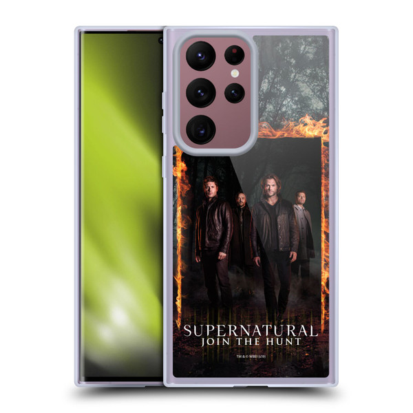 Supernatural Key Art Sam, Dean, Castiel & Crowley Soft Gel Case for Samsung Galaxy S22 Ultra 5G
