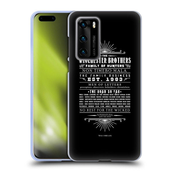 Supernatural Vectors Winchester Brothers Soft Gel Case for Huawei P40 5G