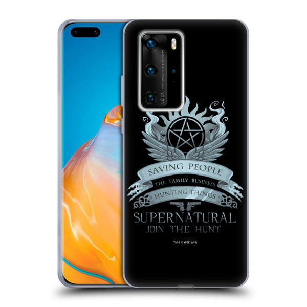 Supernatural Vectors Saving People Logo Soft Gel Case for Huawei P40 Pro / P40 Pro Plus 5G