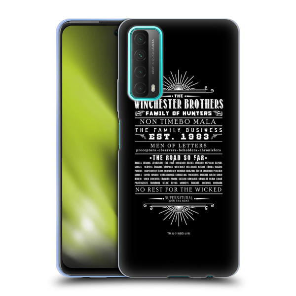 Supernatural Vectors Winchester Brothers Soft Gel Case for Huawei P Smart (2021)