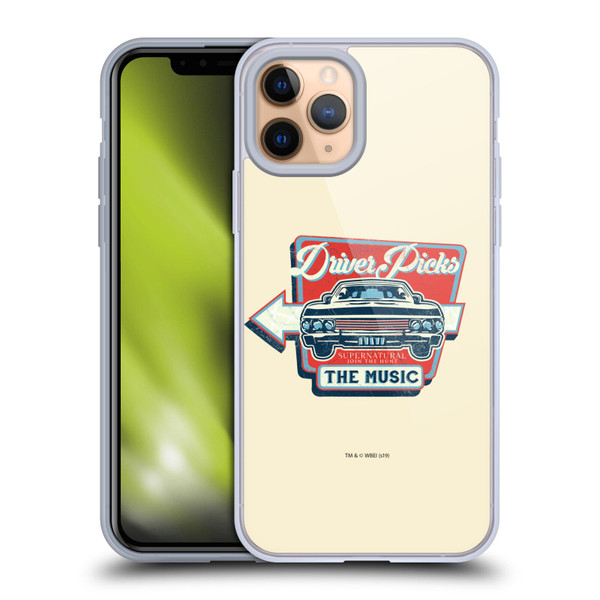 Supernatural Vectors Driver Picks Soft Gel Case for Apple iPhone 11 Pro