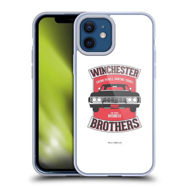 Supernatural Vectors Winchester Brothers 2 Soft Gel Case for Apple iPhone 12 / iPhone 12 Pro