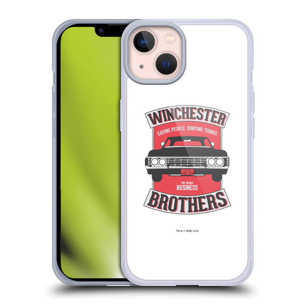 Supernatural Vectors Winchester Brothers 2 Soft Gel Case for Apple iPhone 13