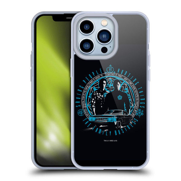 Supernatural Vectors Dean & Sam Business Soft Gel Case for Apple iPhone 13 Pro