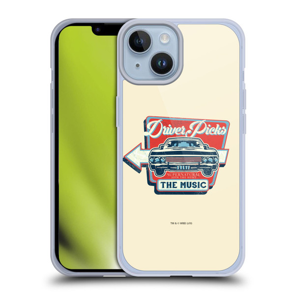 Supernatural Vectors Driver Picks Soft Gel Case for Apple iPhone 14