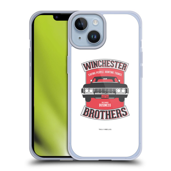 Supernatural Vectors Winchester Brothers 2 Soft Gel Case for Apple iPhone 14