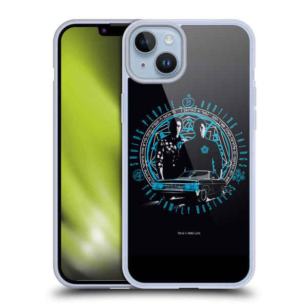 Supernatural Vectors Dean & Sam Business Soft Gel Case for Apple iPhone 14 Plus