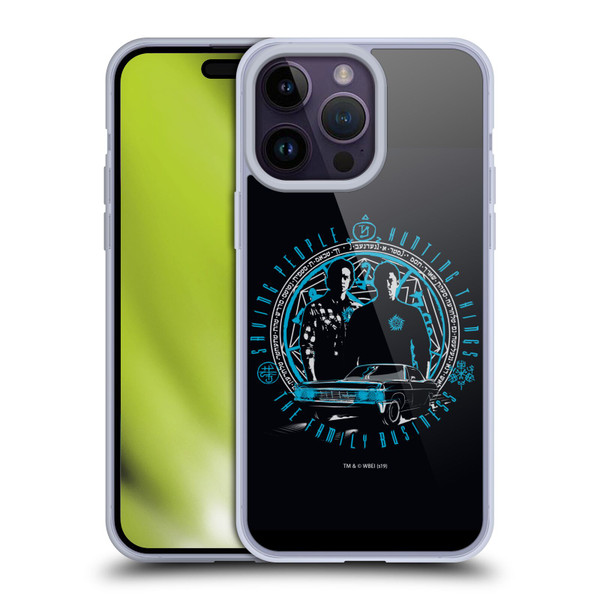 Supernatural Vectors Dean & Sam Business Soft Gel Case for Apple iPhone 14 Pro Max