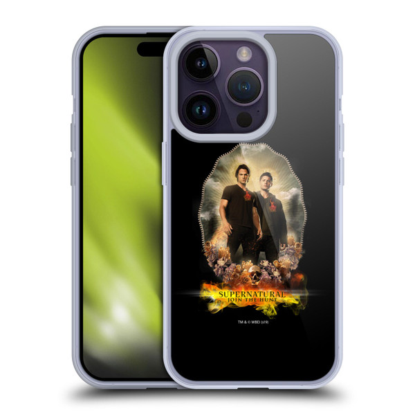 Supernatural Vectors Dean & Sam Halo Soft Gel Case for Apple iPhone 14 Pro