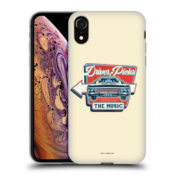 Supernatural Vectors Driver Picks Soft Gel Case for Apple iPhone XR