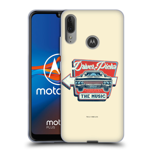 Supernatural Vectors Driver Picks Soft Gel Case for Motorola Moto E6 Plus