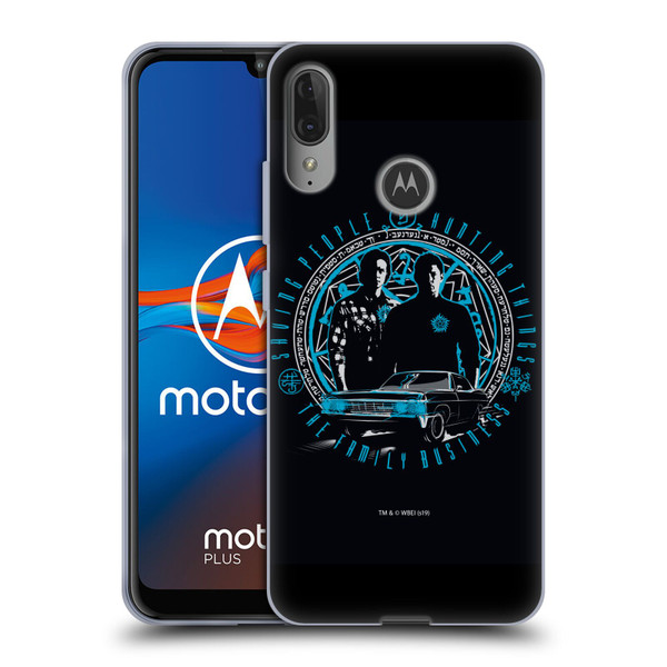 Supernatural Vectors Dean & Sam Business Soft Gel Case for Motorola Moto E6 Plus