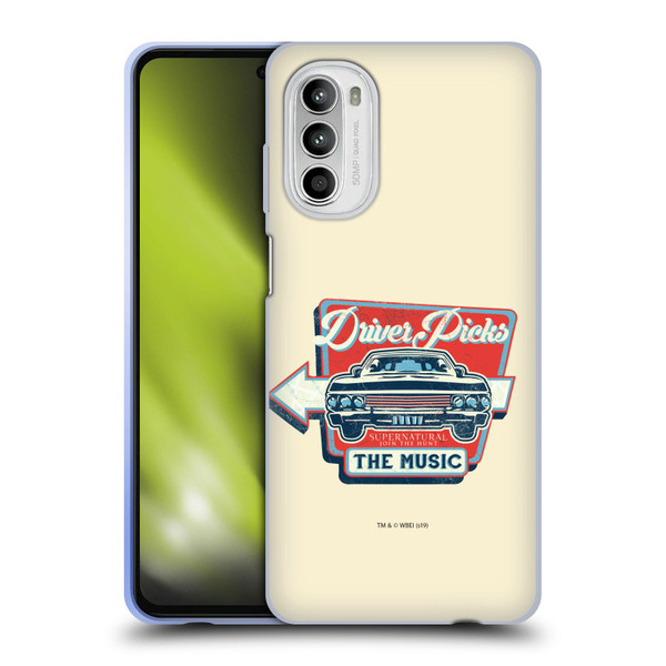 Supernatural Vectors Driver Picks Soft Gel Case for Motorola Moto G52