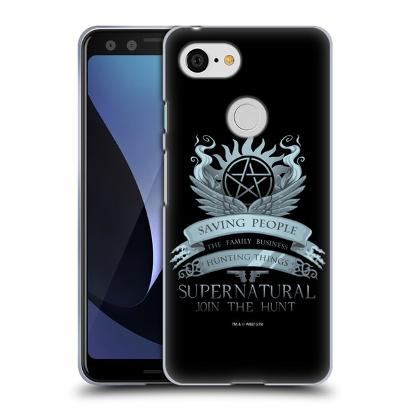 Supernatural Vectors Saving People Logo Soft Gel Case for Google Pixel 3